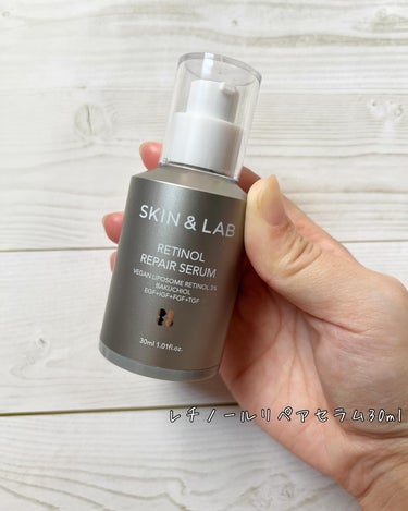 SKIN&LAB レチノールリペアセラムのクチコミ「#PR 
スキンアンドラブ
レチノールリペアセラム

肌バリアを持続するための
最適の成分を研.....」（2枚目）