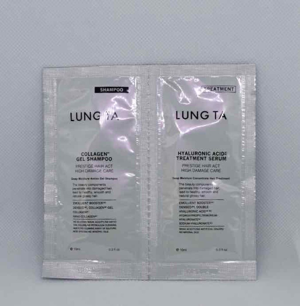 ディープモイスチャー アミノ ジェル シャンプー／コンセントレイト ヘア トリートメント/LUNG TA/市販シャンプーを使ったクチコミ（1枚目）