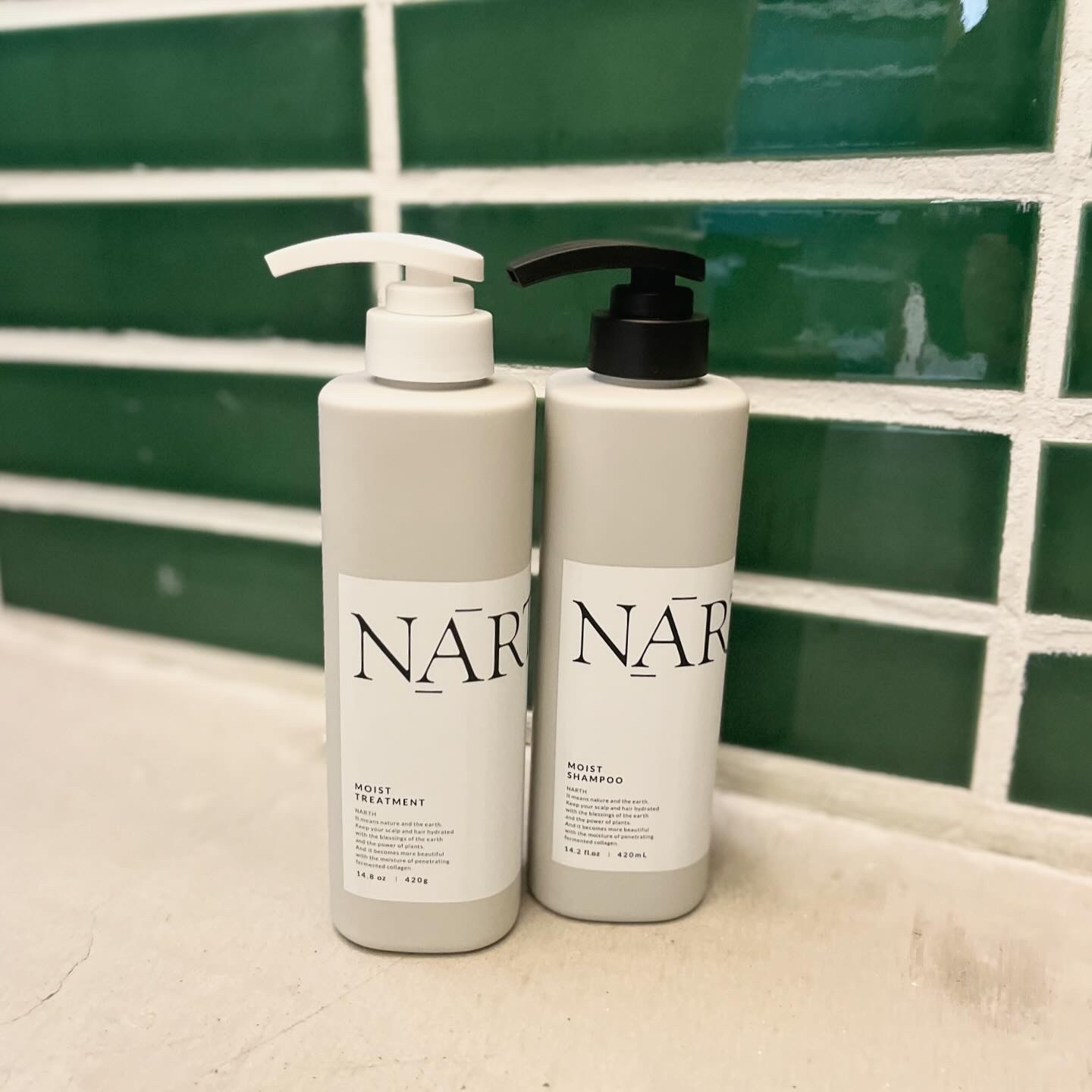 モイスト&リペアシャンプー／トリートメント シャンプー本体420ml/NARTH/市販シャンプーを使ったクチコミ（1枚目）