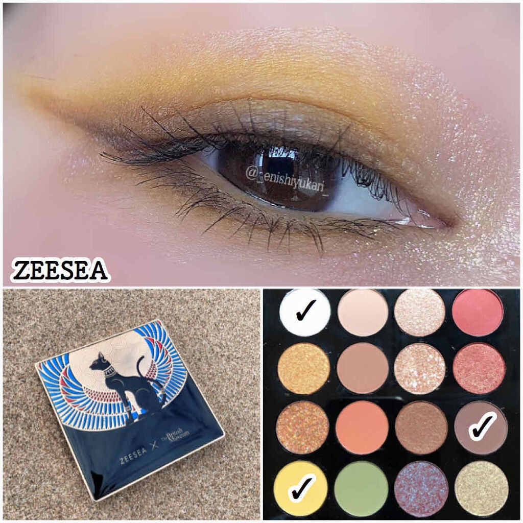 大英博物館 エジプトシリーズ アイシャドウパレット/ZEESEA/アイシャドウパレットを使ったクチコミ(3枚目)