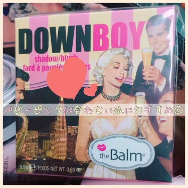 the Balm ダウンボーイのクチコミ「🍿🍭🍩TheBalm  DOWN BOY🍕🍟🇺🇸


レトロなピンナップガール風パッケージに一.....」（1枚目）