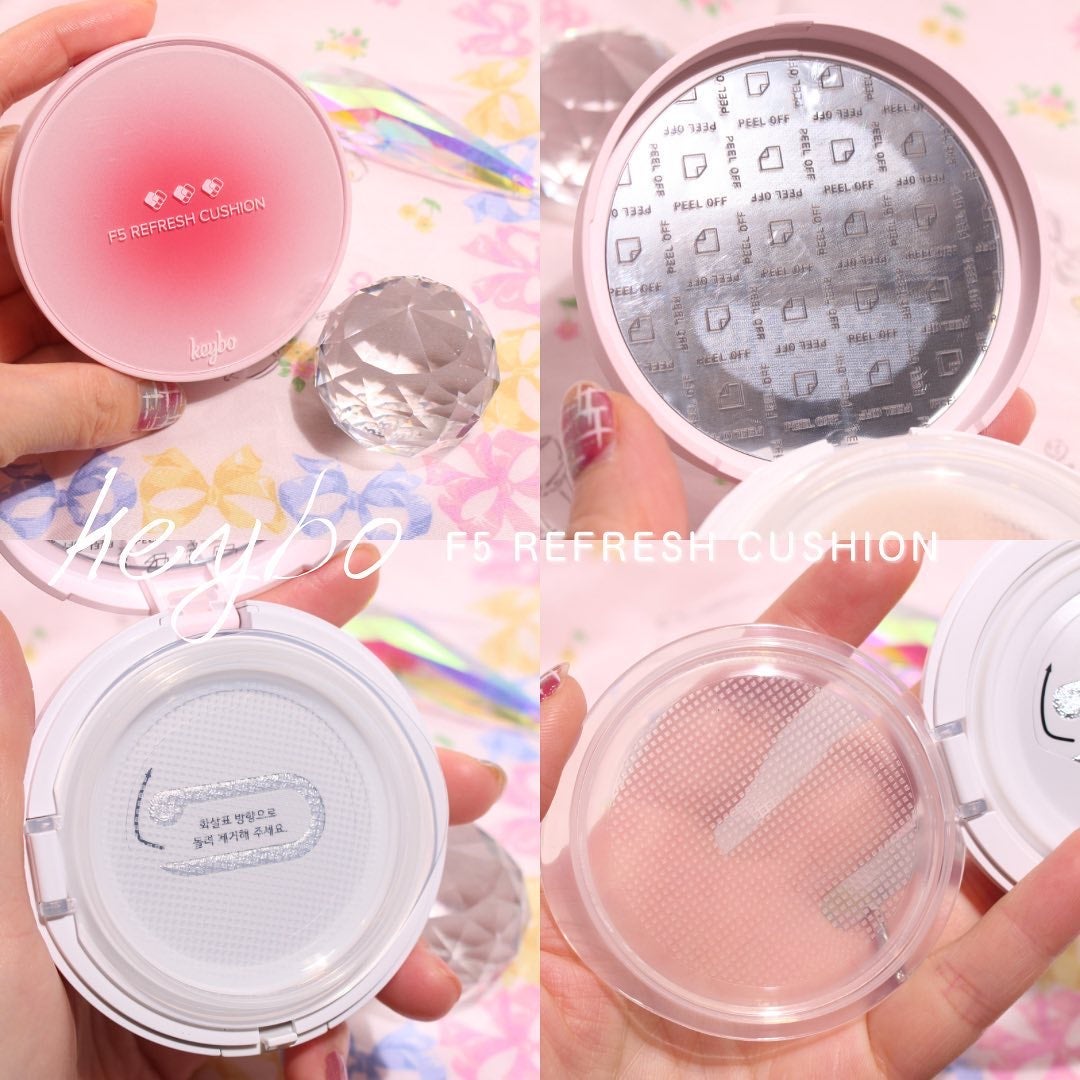 F5 リフレッシュクッション/keybo/クッションファンデーションを使ったクチコミ(4枚目)