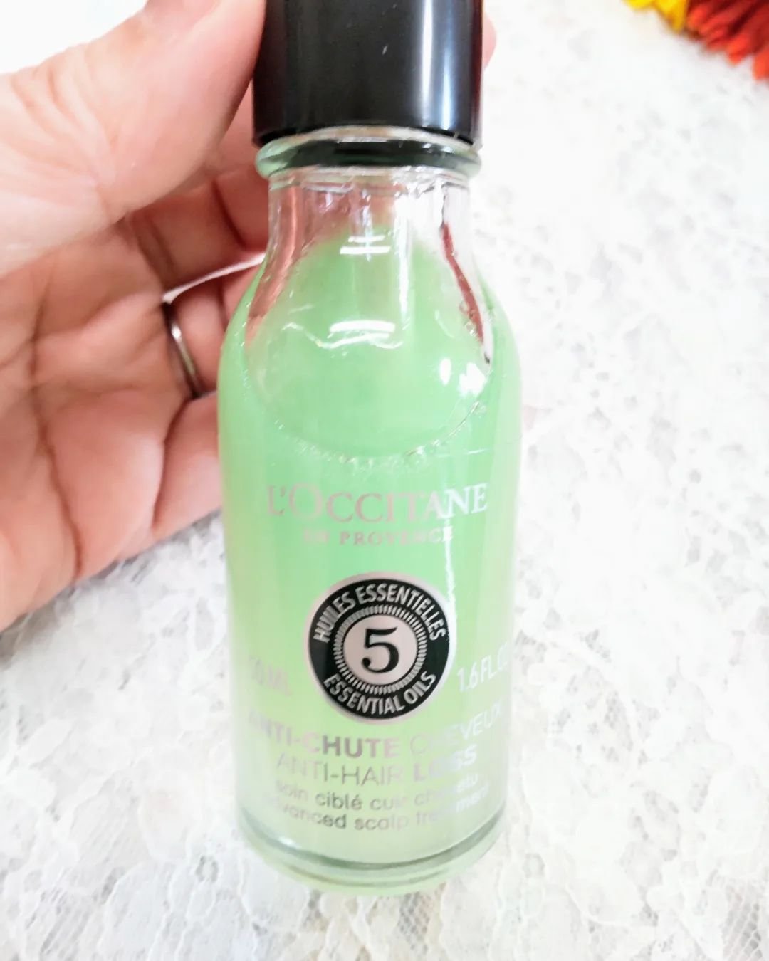 薬用 メディカル アンチヘアロスセラム/L'OCCITANE/頭皮ローションを使ったクチコミ（3枚目）