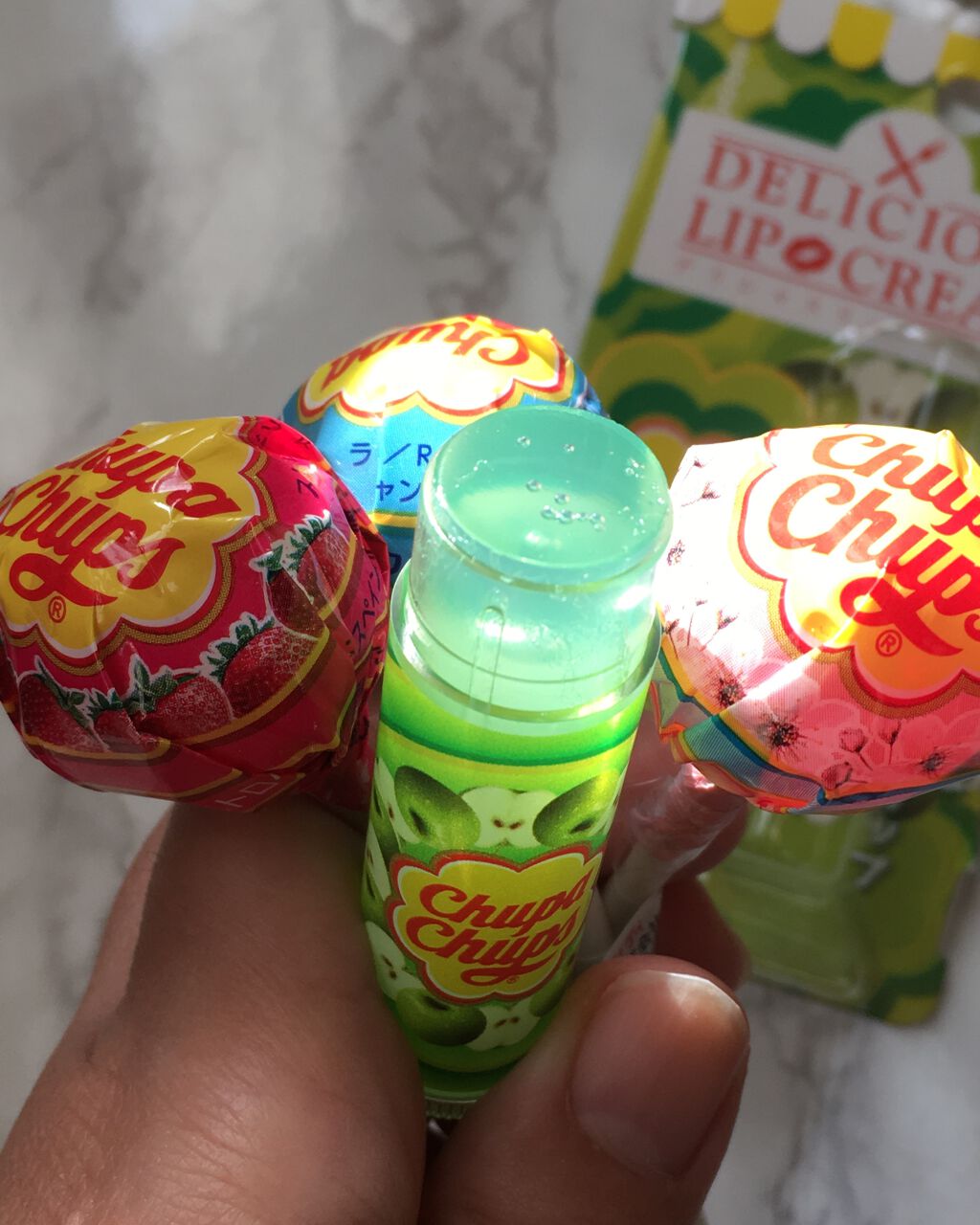 デリシャスリップクリーム Chupa Chups（チュッパチャプス）/デリシャスリップクリーム/リップクリームを使ったクチコミ（1枚目）