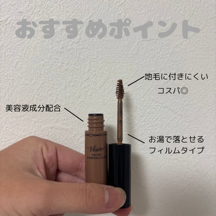 ヴィセ リシェ インスタント アイブロウ カラー/Visée/眉マスカラを使ったクチコミ(3枚目)
