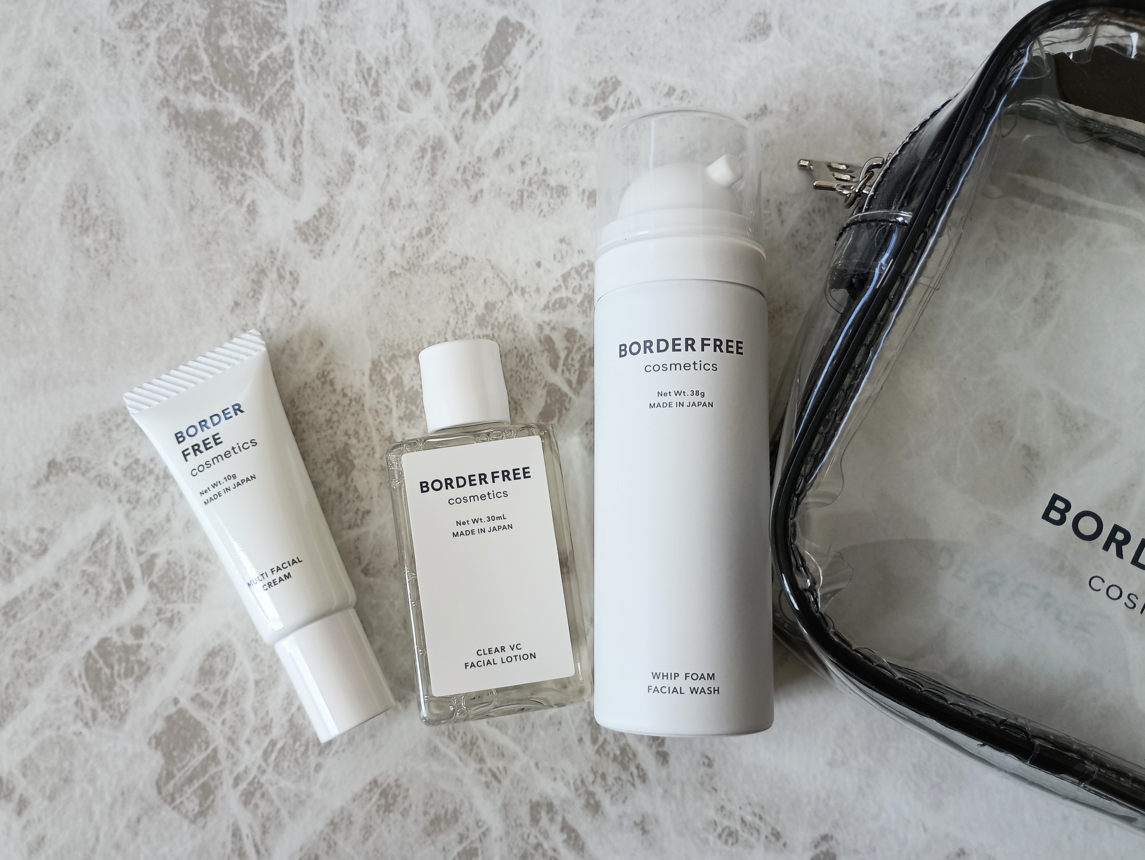 ミニサイズスキンケアセット/BORDER FREE cosmetics/トライアルキットを使ったクチコミ（1枚目）