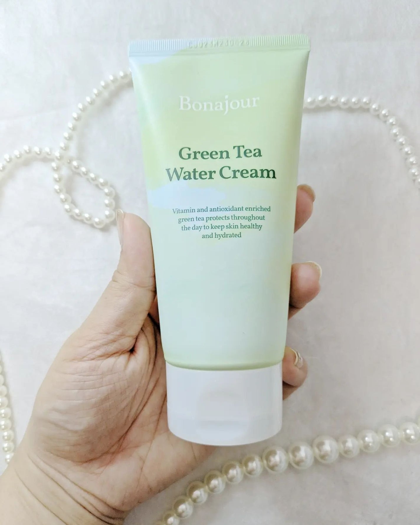 グリーンティーウォーターボム/Bonajour/フェイスクリームを使ったクチコミ(2枚目)