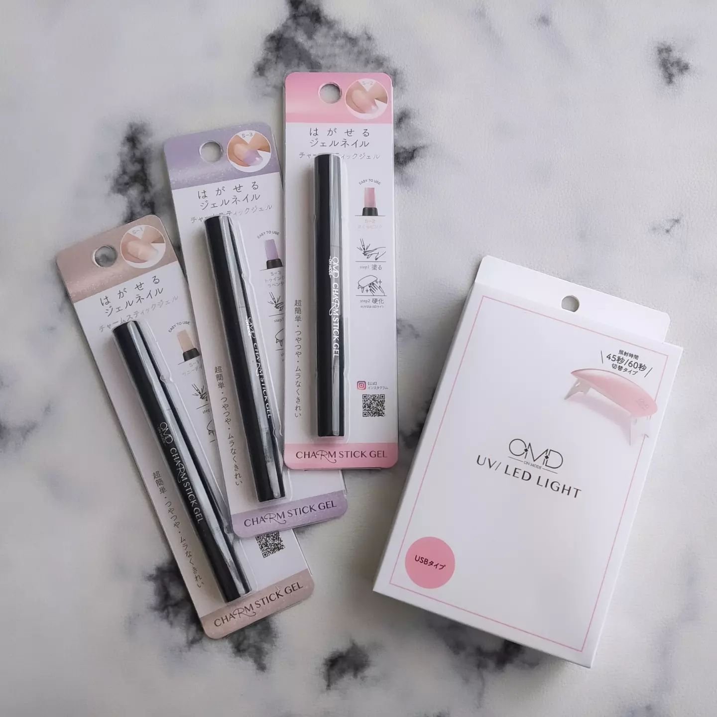 チャームスティックジェル S-3 トゥインクルラベンダー/OMD/オールインワンネイルを使ったクチコミ（1枚目）