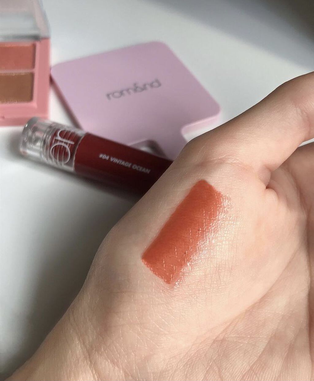 グラスティングウォーターティント/rom&nd/リップティントを使ったクチコミ（2枚目）