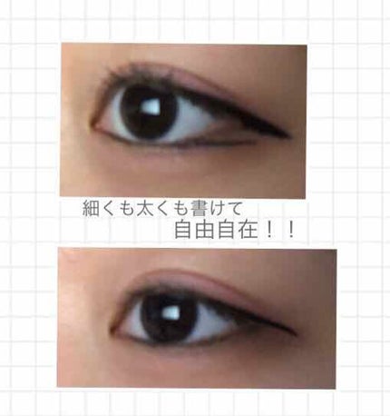 WHY NOT SPINNS リキッドアイライナー/DAISO/リキッドアイライナーを使ったクチコミ(2枚目)