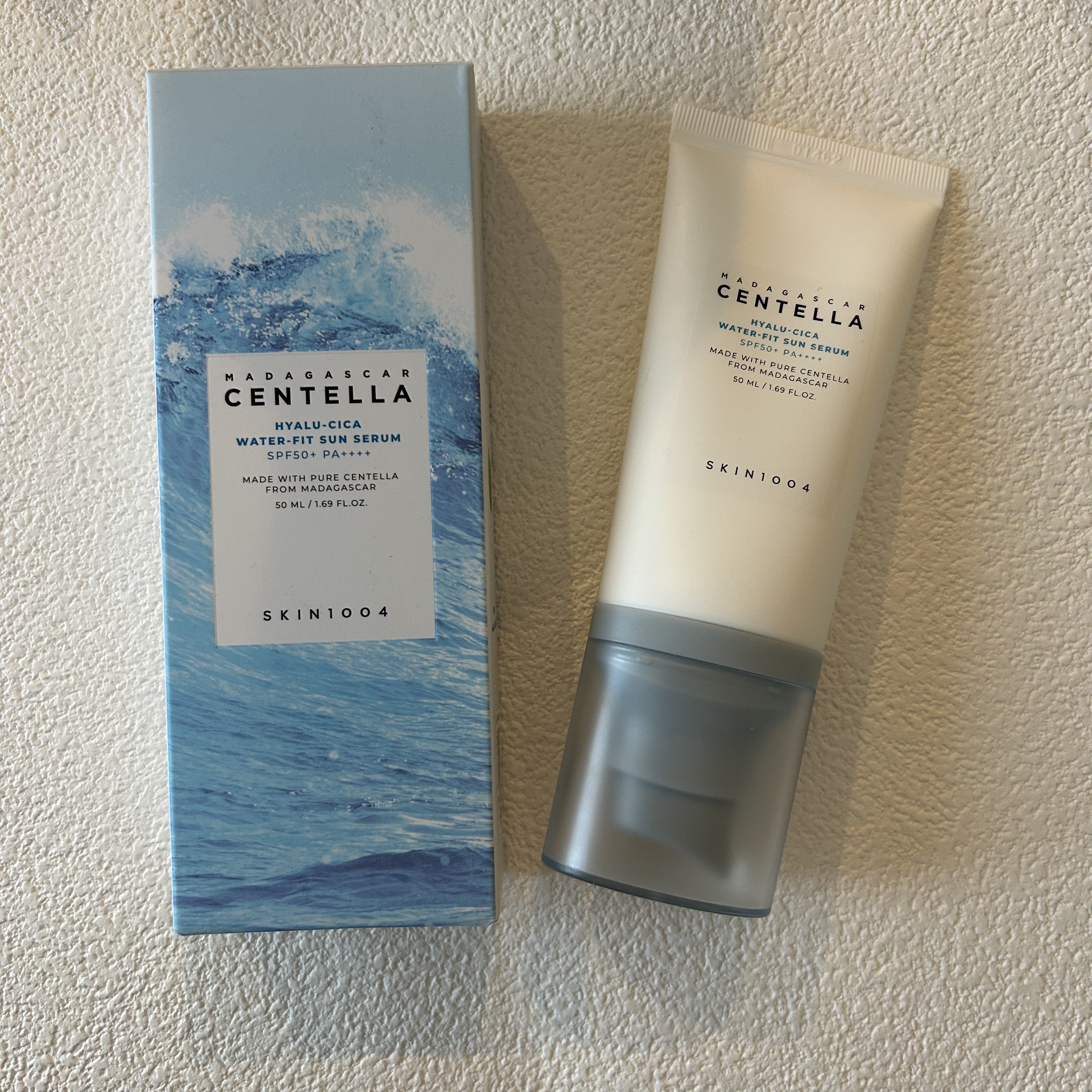 ヒアルーシカ ウォーターフィット サンセラム/SKIN1004/日焼け止めローションを使ったクチコミ（1枚目）