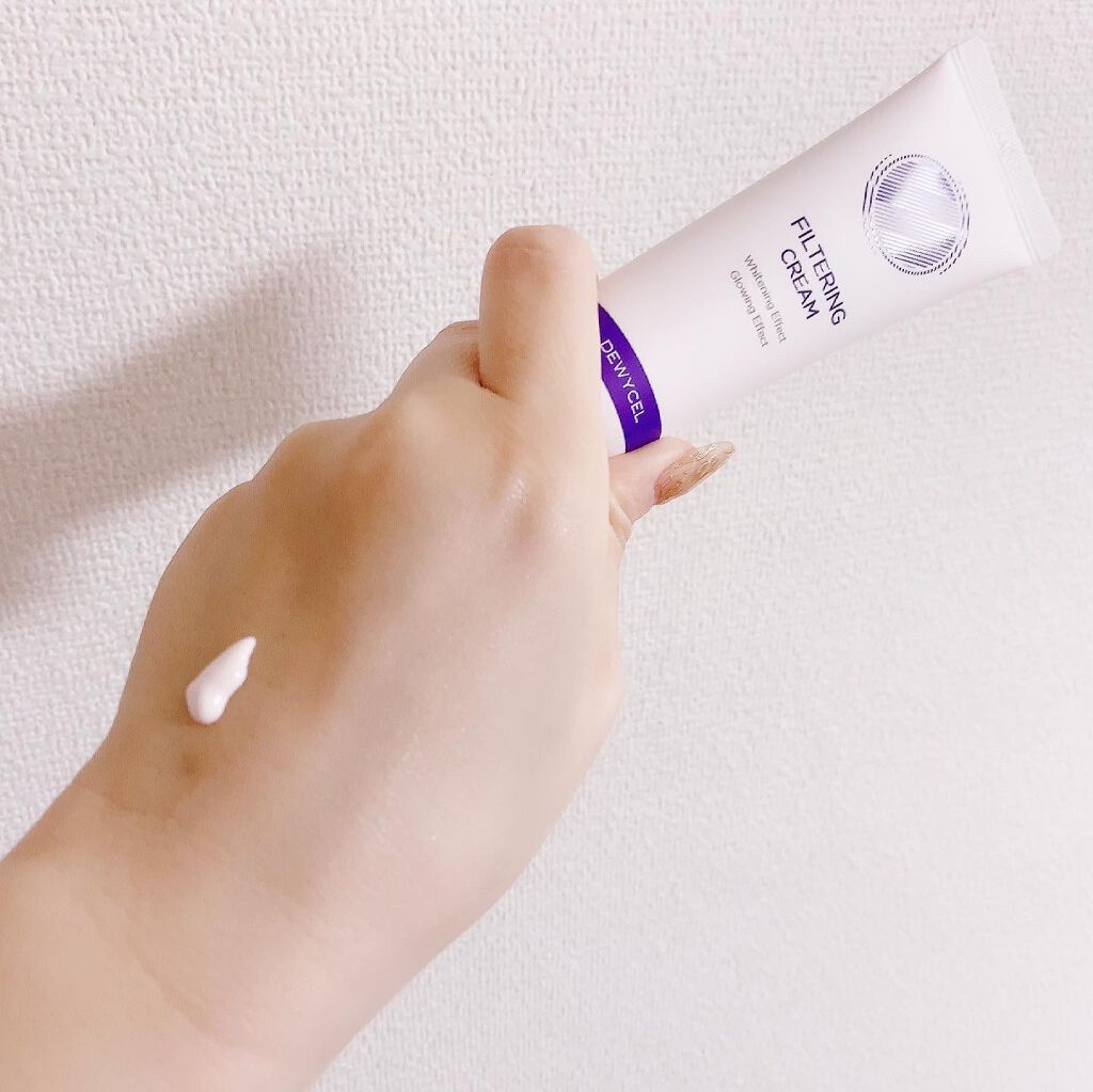 フィルタリングクリーム/DEWYCEL/日焼け止めクリームを使ったクチコミ（1枚目）