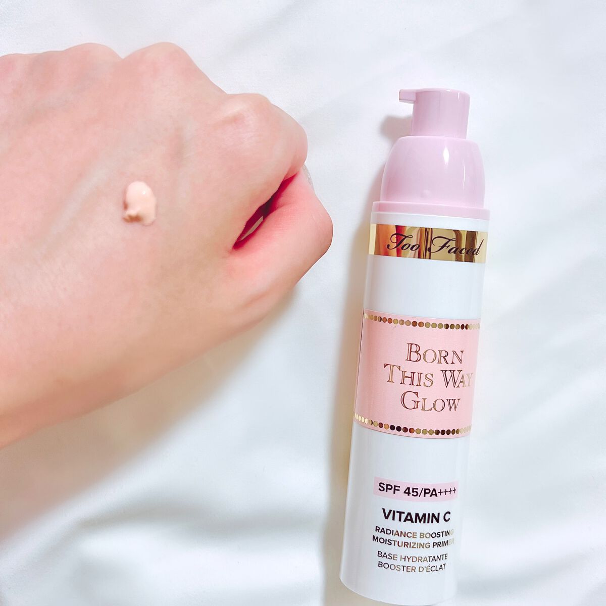 ボーン ディス ウェイ グロウ モイスチュアライジング メイクアップ プライマー/Too Faced/化粧下地を使ったクチコミ（2枚目）