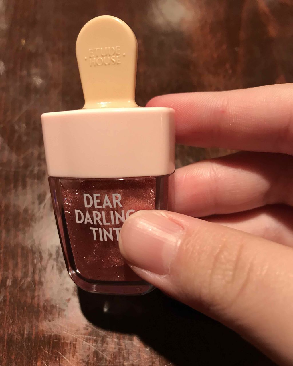 ディアダーリン ウォータージェルティント （アイスティント）/ETUDE/口紅を使ったクチコミ（2枚目）