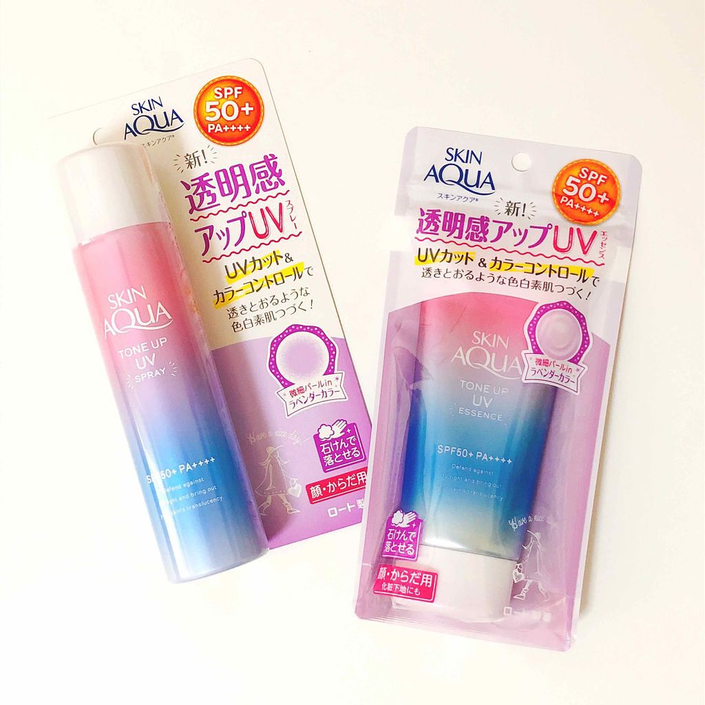 スキンアクア トーンアップUVエッセンス/スキンアクア/日焼け止めクリームを使ったクチコミ（1枚目）