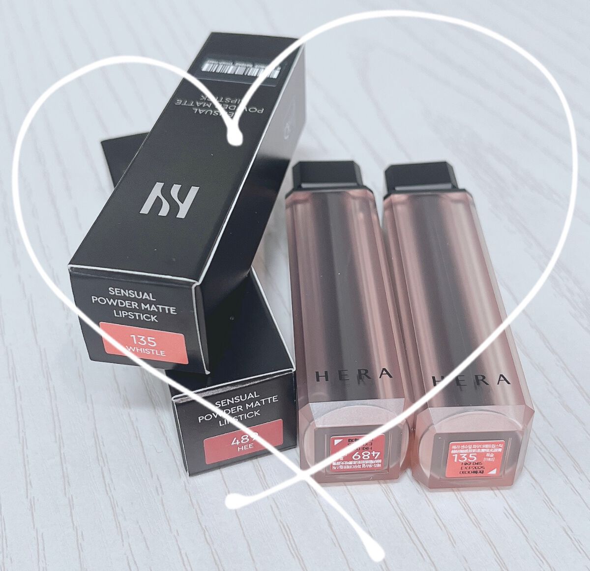 センシュアルパウダーマットリップスティック ヒー/HERA/口紅を使ったクチコミ（1枚目）