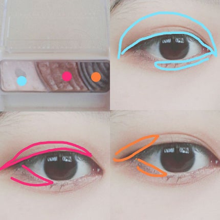 トーンアップアイシャドウ/CEZANNE/アイシャドウパレットを使ったクチコミ(2枚目)