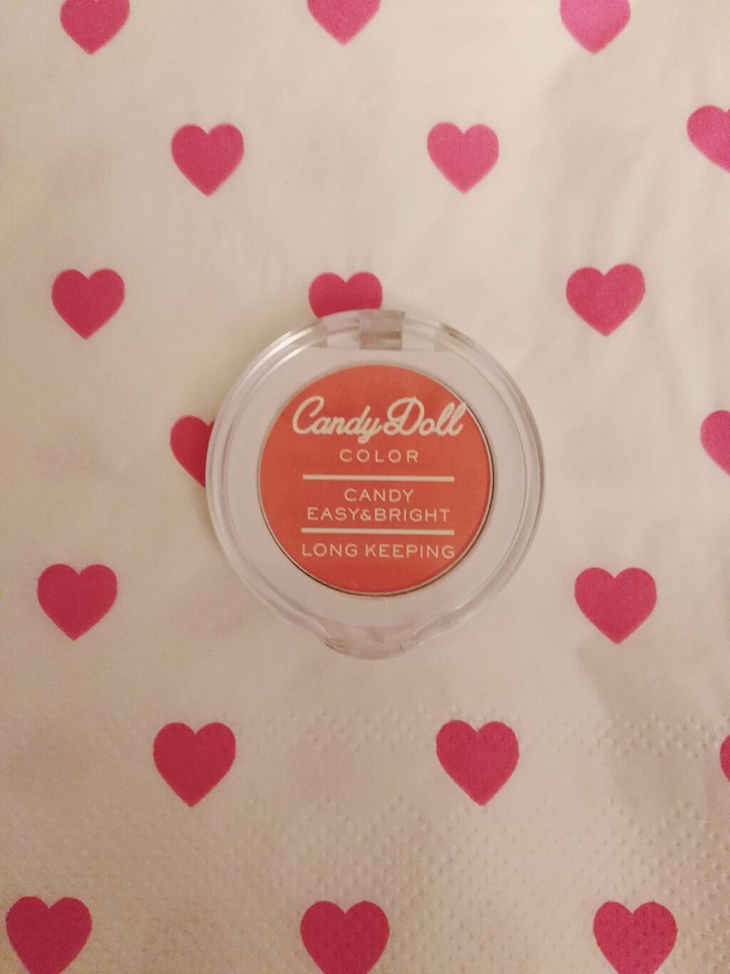 キャンディパウダーチーク アプリコットコーラル/CandyDoll/パウダーチークを使ったクチコミ（1枚目）