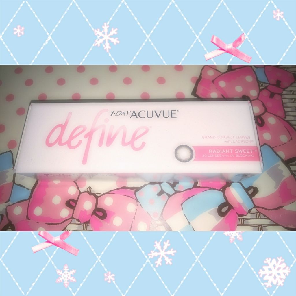 ワンデーアキュビュー®ディファイン®モイスト® ヴィヴィッド スタイル(10枚入り期間限定パッケージ)/アキュビュー® ディファイン®/ワンデー（１DAY）カラコンを使ったクチコミ（1枚目）