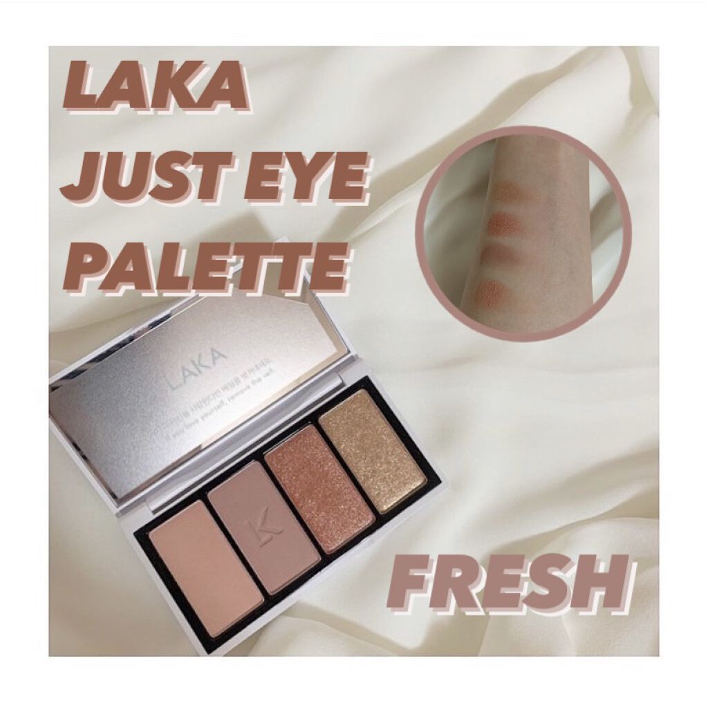 【  𝑳𝑨𝑲𝑨  ｜ 𝑱𝑼𝑺𝑻 𝑬𝒀𝑬 𝑷𝑨𝑳𝑬𝑻𝑻𝑬  】


カラー：FRESH

＿＿＿＿＿＿＿＿＿

〈  使用感  〉

鮮やかなコーラルピンクの色味です🎀

サラサラとしている粉質で、
伸び