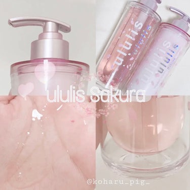 ululis ウォーターコンク モイスト シャンプー（桜ver.)/ヘアトリートメント(桜ver.)のクチコミ「🌸うるツヤ髪〜さくら〜🌸



限定桜パッケージ！

うるっとしたみずみずしい髪へ

┈┈┈┈.....」（1枚目）