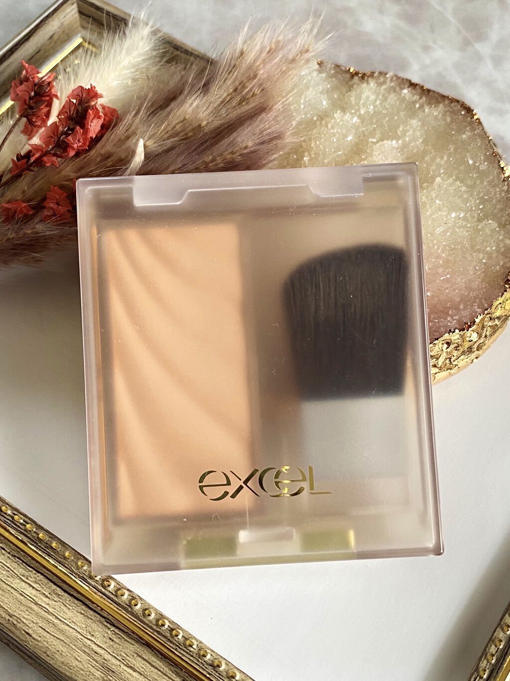 ドレープド シマーグロウ/excel/パウダーハイライトを使ったクチコミ（1枚目）