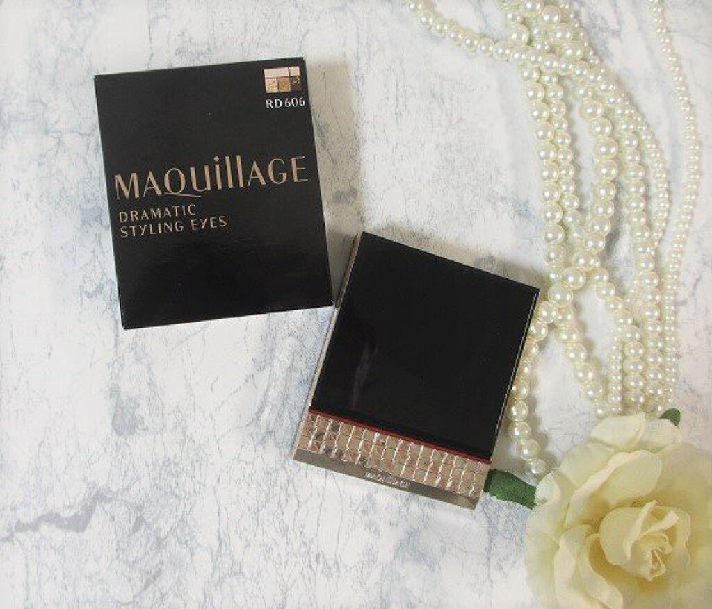 ドラマティックスタイリングアイズ RD606 ラズベリーモカ/マキアージュ/アイシャドウパレットを使ったクチコミ（2枚目）