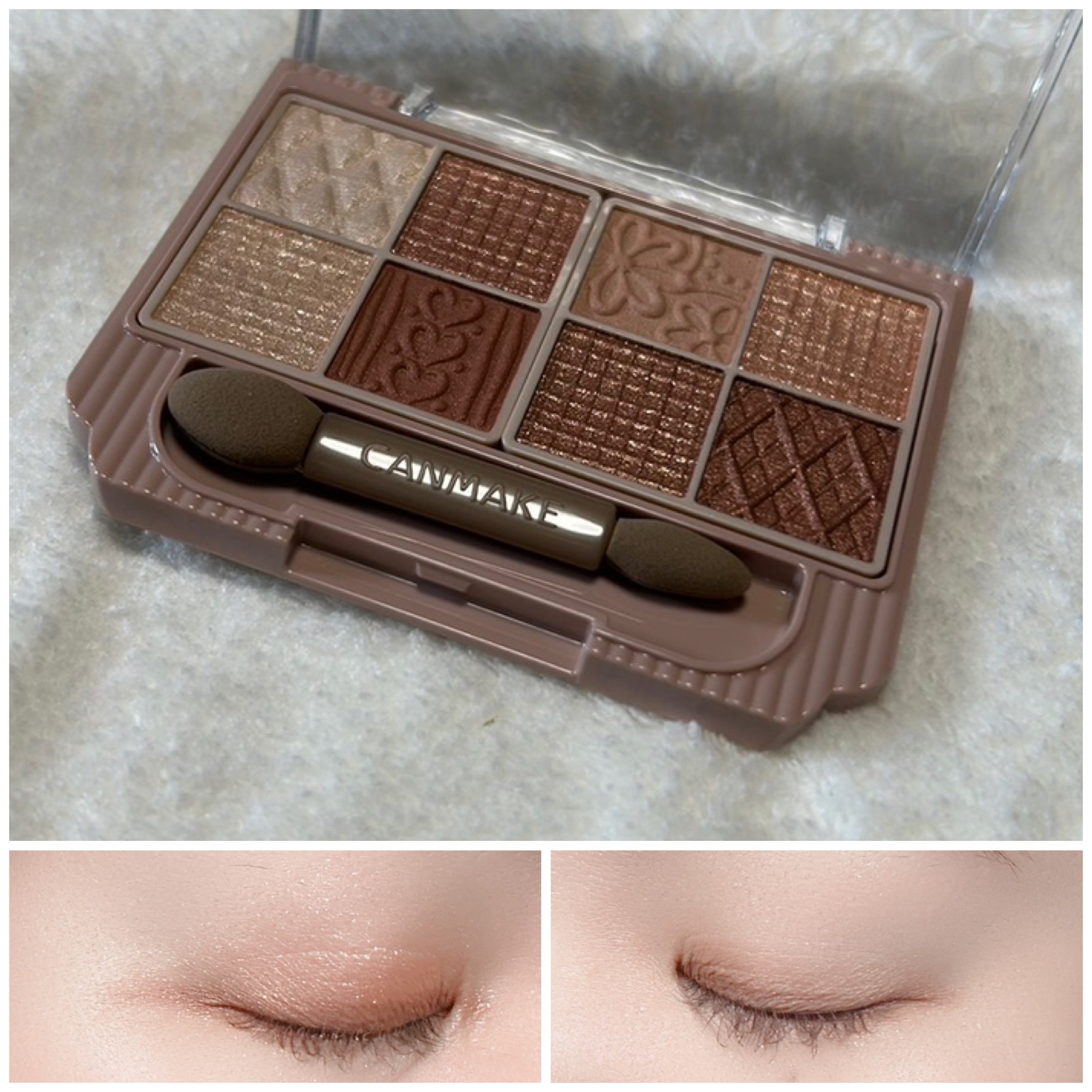 プティパレットアイズ/キャンメイク/パウダーアイシャドウを使ったクチコミ（3枚目）