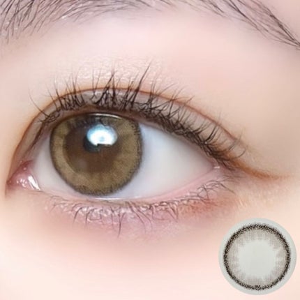 ホロリングブラウン/LENSME/カラーコンタクトレンズを使ったクチコミ(9枚目)