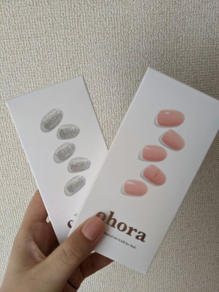セミキュアジェルネイル(ハンド)/ohora/ネイルシールを使ったクチコミ(1枚目)
