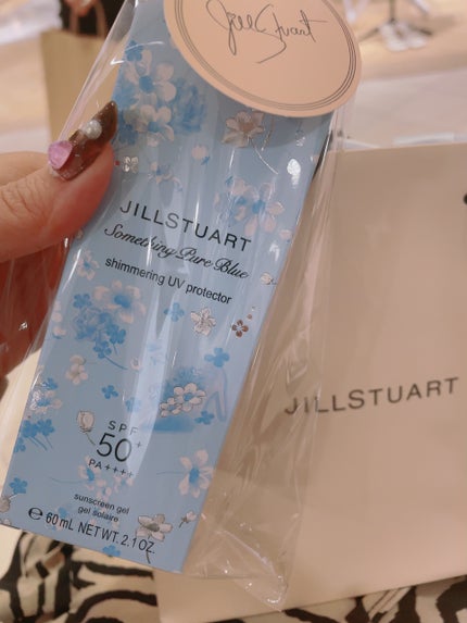 サムシングピュアブルー セント シマリング UVプロテクター 60g/JILL STUART/日焼け止めジェルの画像