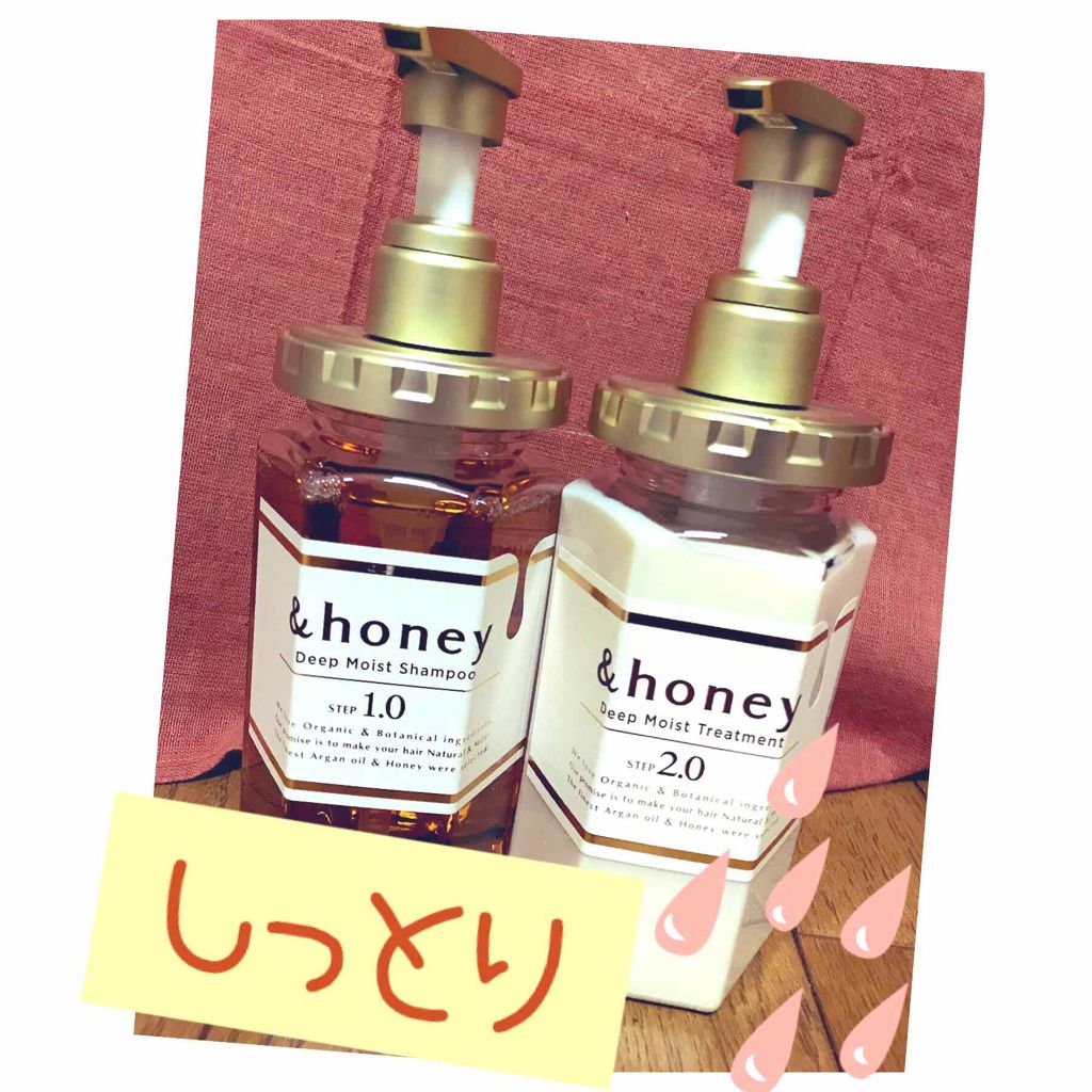 ディープモイスト シャンプー1.0/ヘアトリートメント2.0/&honey/市販シャンプーを使ったクチコミ(1枚目)