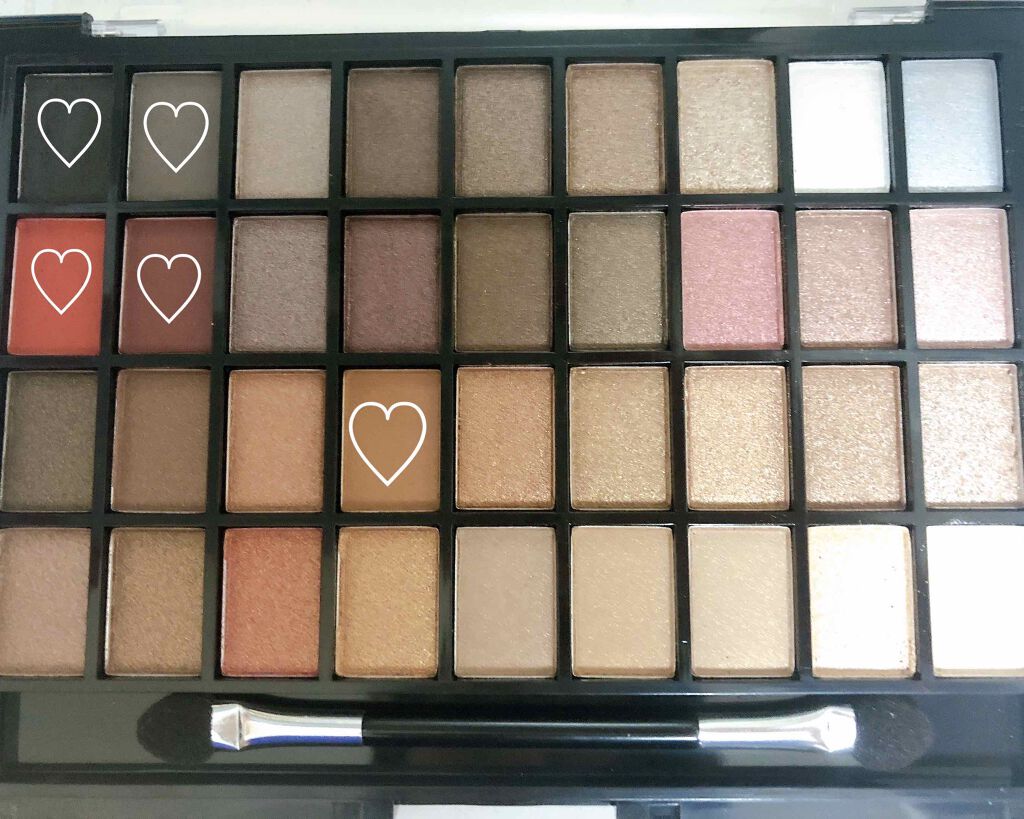 36カラーアイシャドウパレット/ドン・キホーテ/アイシャドウパレットを使ったクチコミ（2枚目）