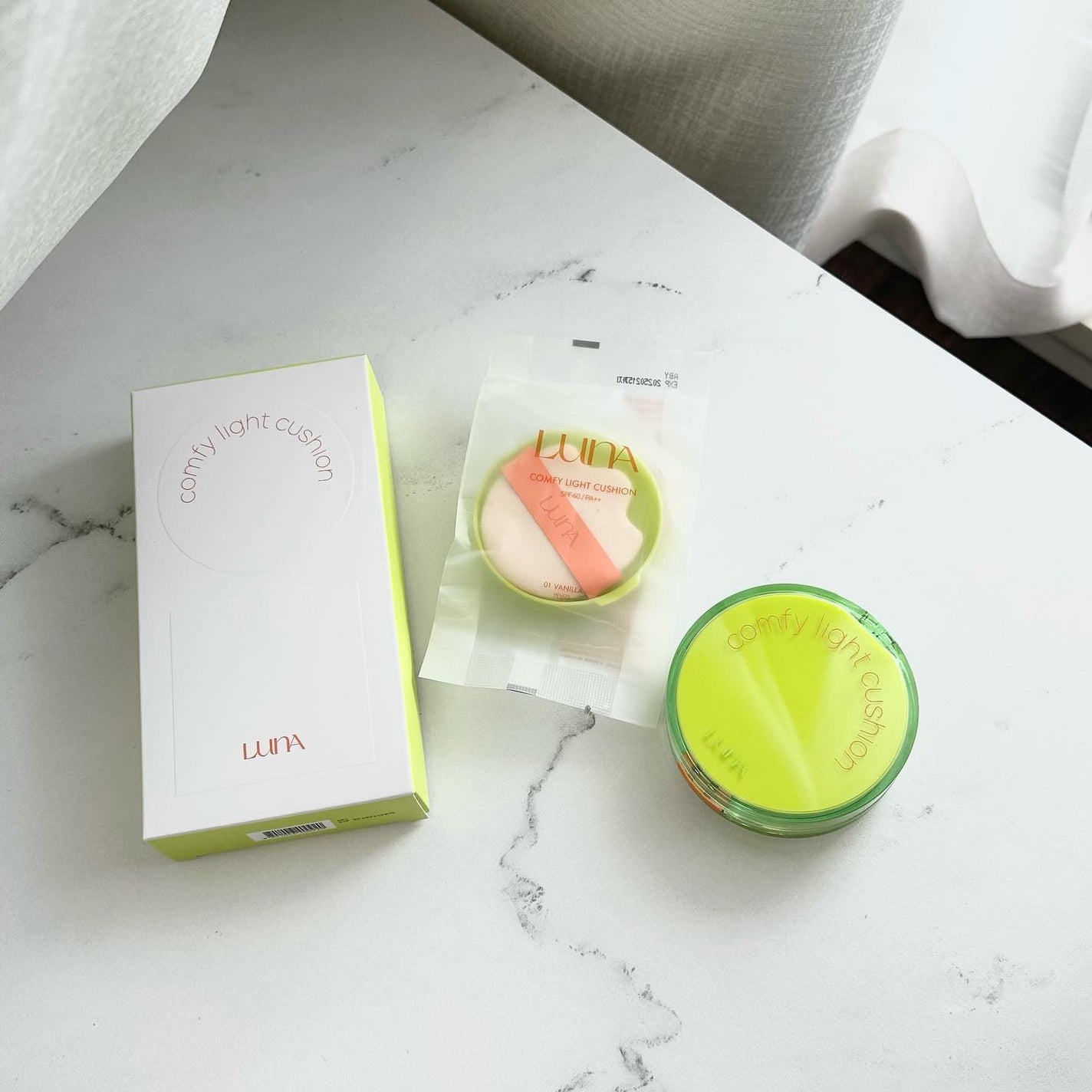 コンフィーライトクッション/LUNA/クッションファンデーションを使ったクチコミ(1枚目)