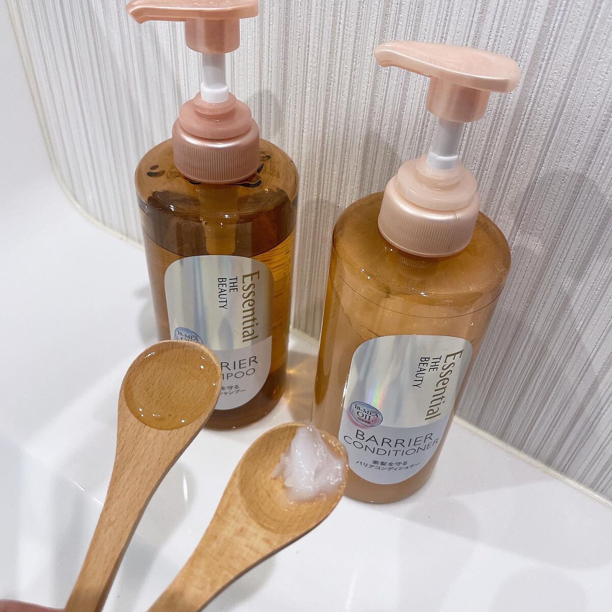 ザビューティ 髪のキメ美容素髪を守る バリアシャンプー/コンディショナー/エッセンシャル/シャンプー・コンディショナーを使ったクチコミ（2枚目）