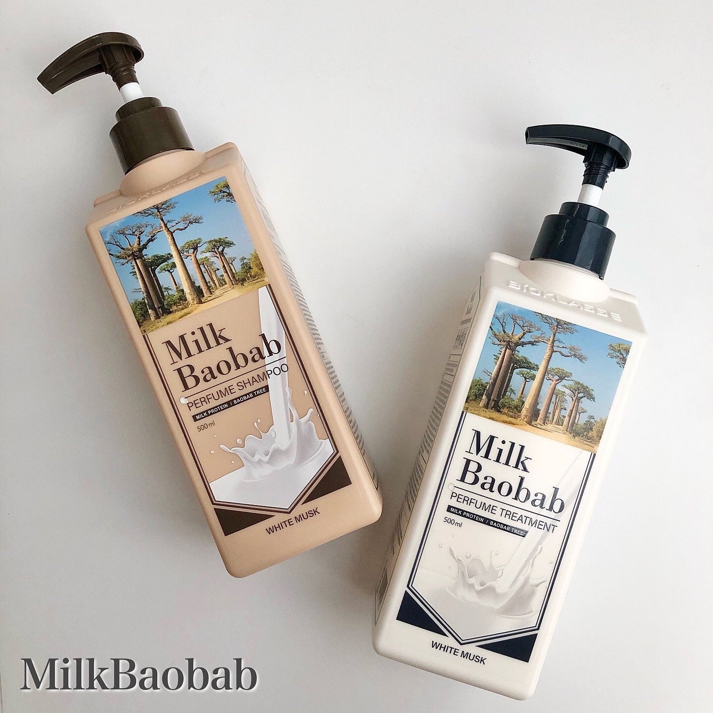 パフュームシャンプー/トリートメント (ホワイトムスク)/ミルクバオバブ/市販シャンプーを使ったクチコミ(1枚目)