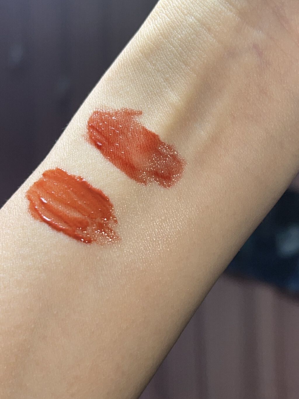 ジューシーラスティングティント/rom&nd/リップティントを使ったクチコミ（2枚目）