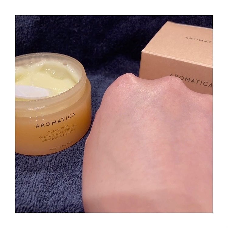 グロービタグットナイトクリーム/AROMATICA/フェイスクリームを使ったクチコミ(8枚目)