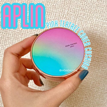 APLIN ピンクティーツリーカバークッションのクチコミ「APLINの
ピンクティーツリーカバークッション
カラーは21号です！

まずパケがとってもか.....」（1枚目）