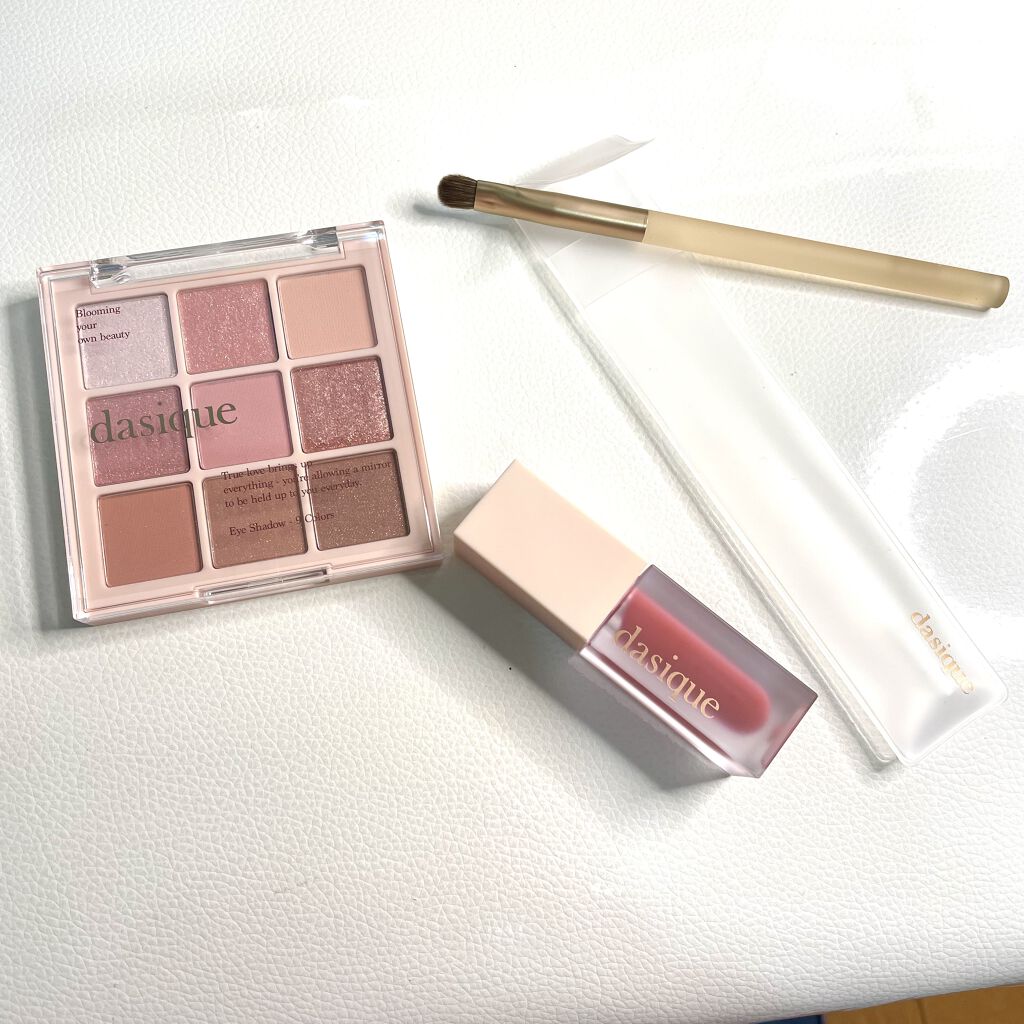 ブラーベルベットティント #01 Flat Rose/dasique/リップティントを使ったクチコミ（2枚目）