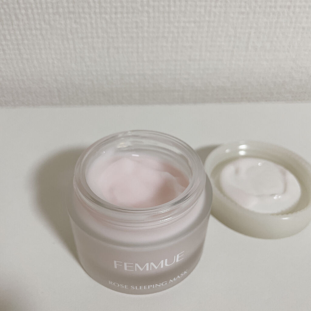ローズウォーター スリーピングマスク/FEMMUE/フェイスクリームを使ったクチコミ（2枚目）