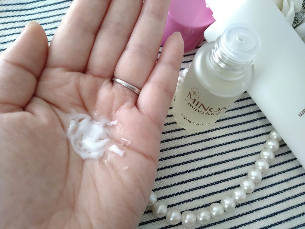 アミノモイスト エイジングケア ミルククリーム/ミノン/フェイスクリームを使ったクチコミ(4枚目)