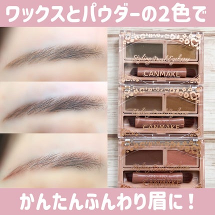 スタイリングデュアルアイブロウ/キャンメイク/アイブロウを使ったクチコミ(1枚目)