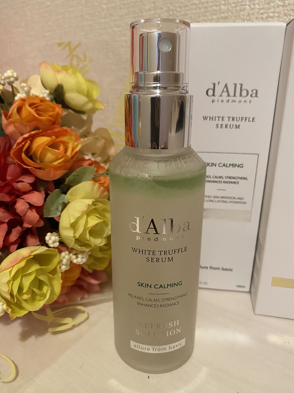 ダルバ ホワイトトリュフファーストスプレーセラム/ダルバ/ミスト状化粧水を使ったクチコミ（2枚目）