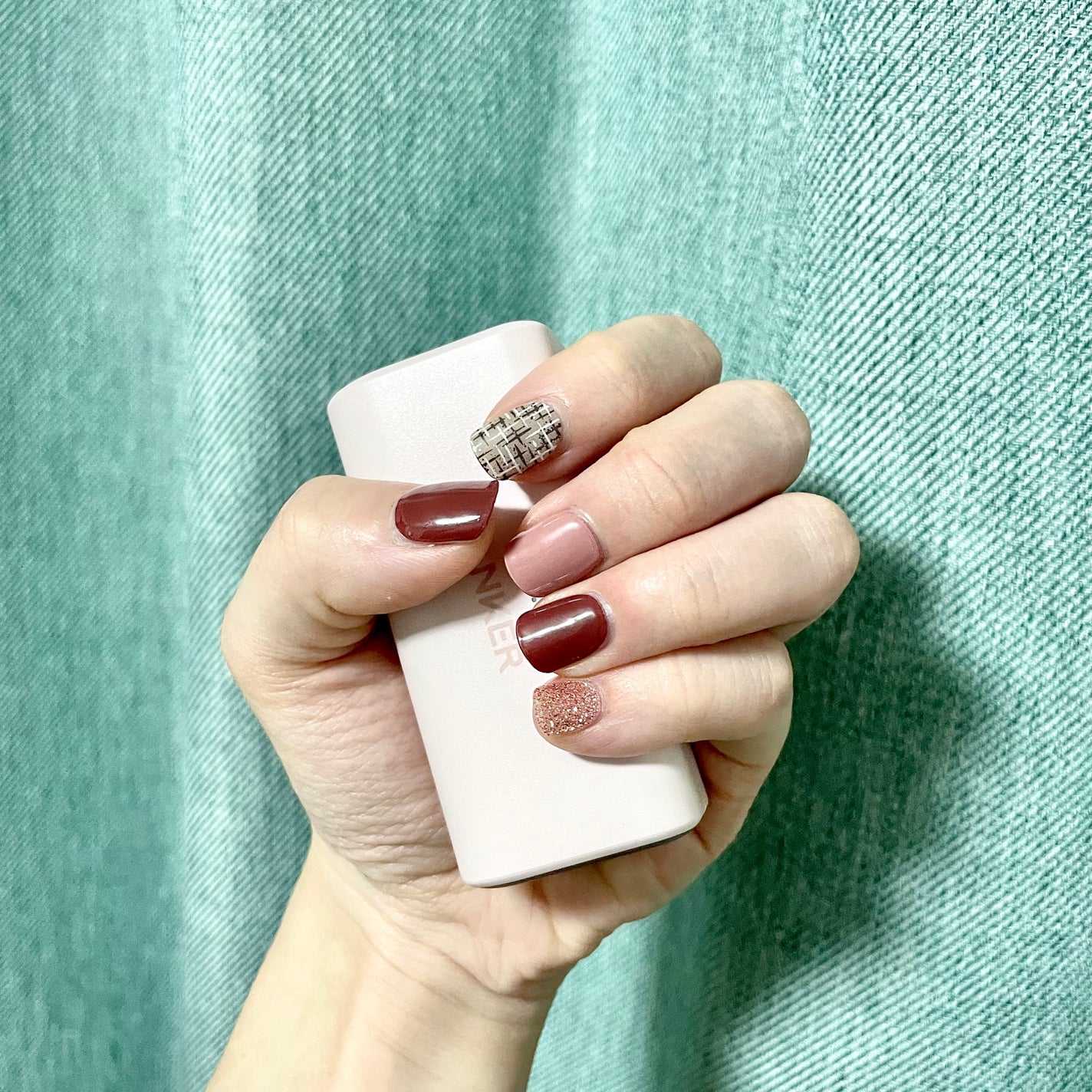 セミキュアジェルネイル(ハンド)/ohora/ネイルシールを使ったクチコミ(1枚目)