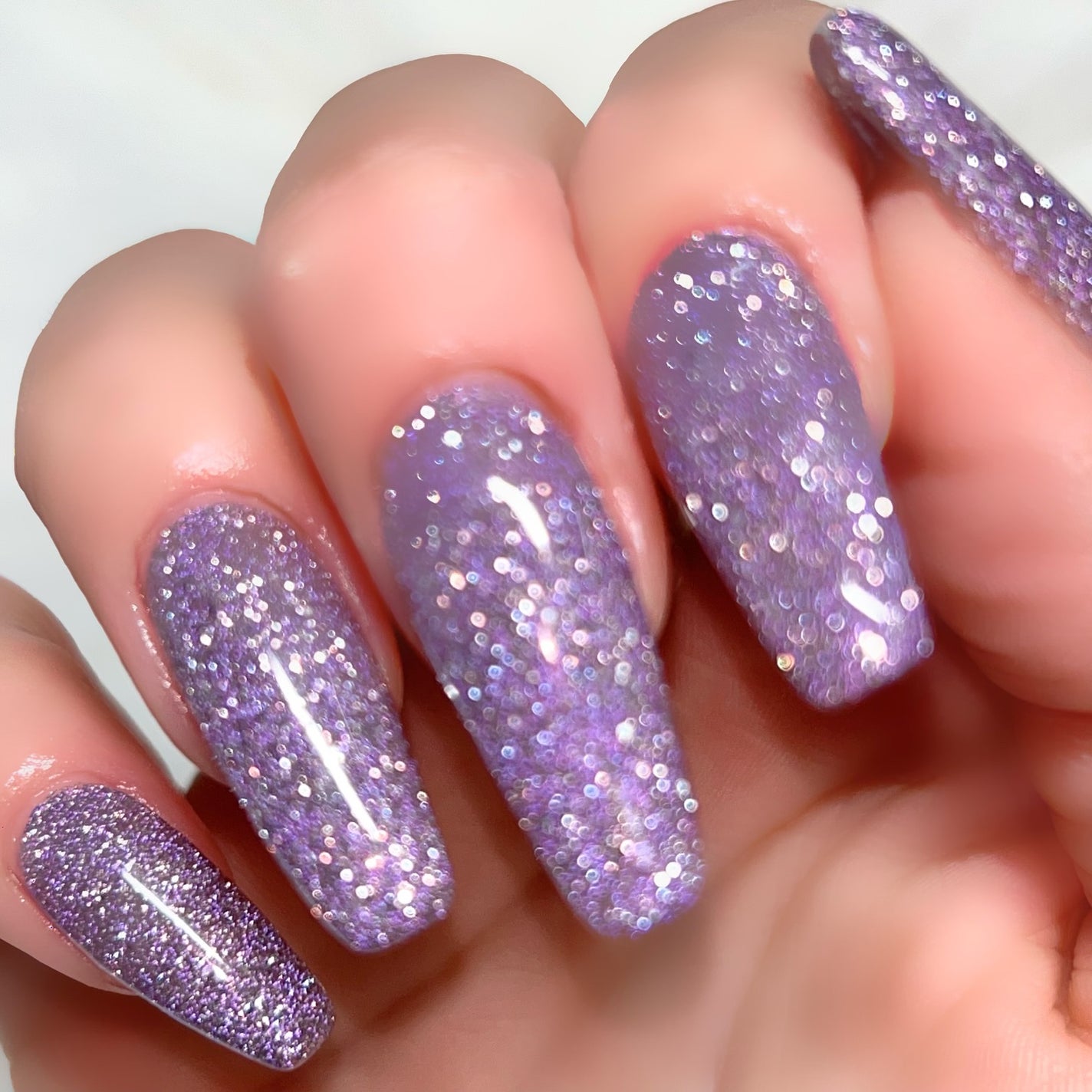 yuma🧸フォロバ◎ on LIPS 「左手はバレンタイン右手は2月ということでパープルフラッシュ💜#..」(4枚目)