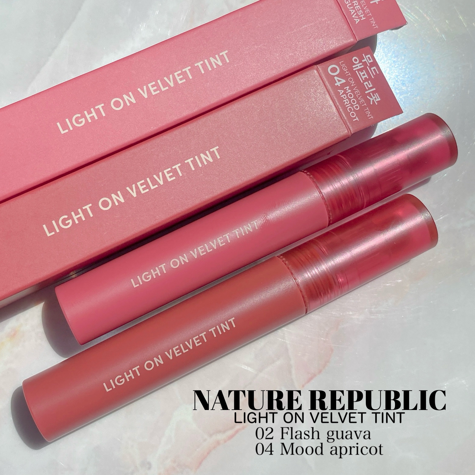 ライトオンベルベットティント/ネイチャーリパブリック/リップティントを使ったクチコミ（2枚目）