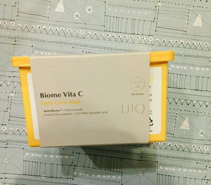 バイオームビタCグローデイリーシートマスク/UIQ/シートマスク・パックを使ったクチコミ(1枚目)