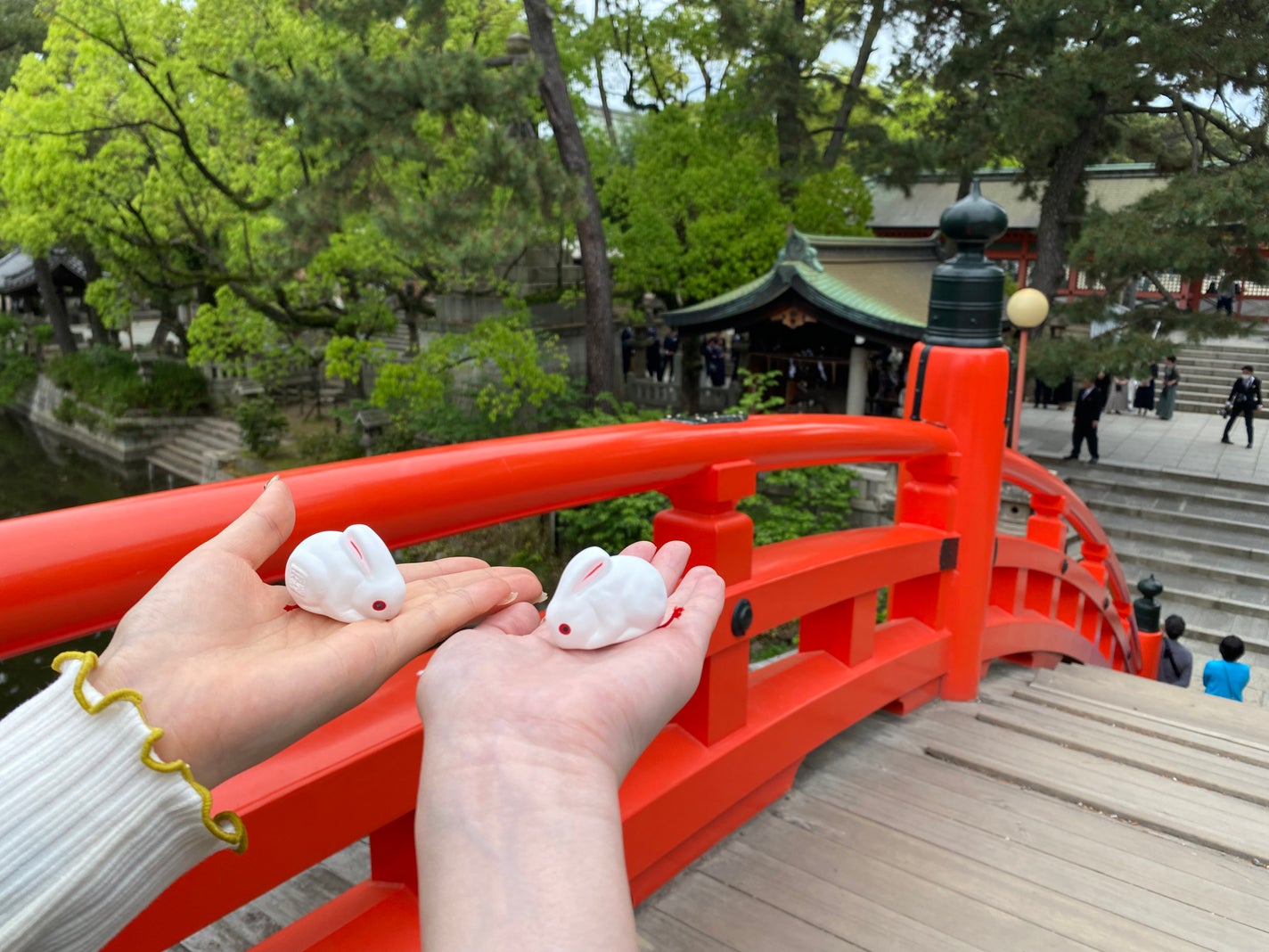 顔タイプ診断士のぞみ on LIPS 「初の住吉大社⛩️カーディガン:祖母お下がりイッセイミヤケTシャ..」(2枚目)