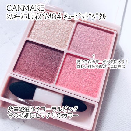 シルキースフレアイズ(マットタイプ)/キャンメイク/アイシャドウパレットを使ったクチコミ(2枚目)